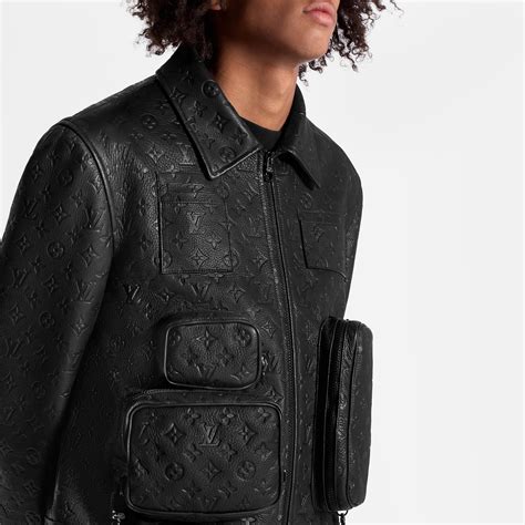 lv jacket monogram|monogram embossed utility jacket.